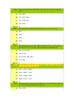 trắc nghiệm hóa học đại cương