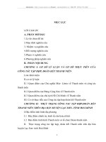 công tác tập hợp đoàn kết thanh niên trên địa bàn huyên lạc sơn – tỉnh hoà bình