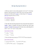 bài tập tổng hợp hóa hữu cơ
