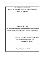 tập quán chăm sóc sức khoẻ sinh sản của người thái ở mộc châu