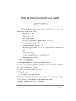 đồ án thiết kế khung ngang nhà xưởng một tầng một nhịp có cửa mái và cầu trục đi dọc bên trong xưởng