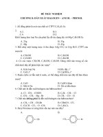 bài tập trắc nghiệp dẫn xuất halogen - ancol