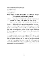 ĐỀ TÀI: Một số giải pháp nâng cao hiệu quả kinh doanh tại công ty cổ phần công nghiệp tàu thủy SHINEC