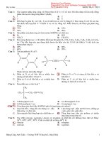 bài kiểm tra 1 tiết hóa 11 chương trình nâng cao