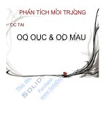 Phân tích môi trường(chuyên ngành môi trường)