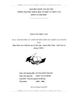 ảnh hưởng của môi trường đến sức khoẻ của người dân