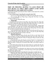 ĐỀ TÀI: Một số phương hướng và giải pháp để xây dựng và thực hiện chiến lược kinh doanh ở Cảng Khuyến Lương