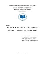 PHÂN TÍCH MÃ CHỨNG KHOÁN KHP –  CÔNG TY CP ĐIỆN LỰC KHÁNH HÒA