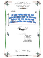 skkn sử dụng phương pháp trò chơi nhằm kích thích hứng thú tập luyện thể dục thể thao cho học sinh khối 10, 11 trường thpt nguyễn trãi