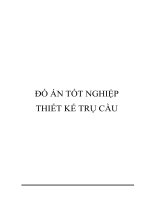 đồ án tốt nghiệp xây dựng cầu đường thiết kế trụ cầu