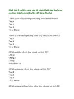 trắc nghiệm môn mạng máy tính