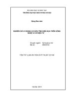 nghiên cứu vi động cơ kiểu tĩnh điện dựa trên công nghệ vi cơ điện tử (tóm tắt )