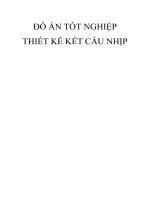đồ án tốt nghiệp xây dựng cầu đường thiết kế kết cấu nhịp