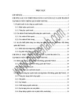 Giải pháp nâng cao năng lực cạnh tranh cho tập đoàn viễn thông quân đội viettel