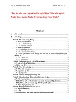 dự án bảo tồn và phát triển nghề làm thâu râu tại xã xuân bắc, huyện xuân trường, tỉnh nam định