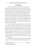 lập phương án kinh doanh xuất khẩu mặt hàng cá tra phile đông lạnh của công ty cổ phần hùng vương khi nhận được đơn đặt hàng từ  đối tác mỹ và nga