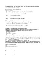 phương trình bat phuong trinh mu va logarit