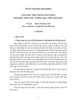 skkn giáo dục một số kĩ năng sống cho học sinh lớp 3 thông qua môn đạo đức