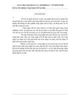 thiết kế quy trình công nghệ tối ưu gia công chi tiết và tạo sản phẩm hoàn thiện