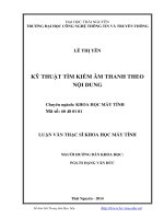 kỹ thuật tìm kiếm âm thanh theo nội dung