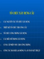 Bài giảng tổ chức xây dựng cầu