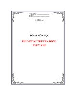 Luân Văn Thuyết kế truyền động thuỷ khí