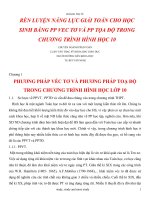 skkn rèn luyện năng lực giải toán cho học sinh bằng pp vec tơ và pp tọa độ trong chương trình hình học 10