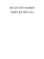 đồ án tốt nghiệp xây dựng cầu đường thiết kế mố cầu
