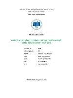 PHÂN TÍCH TÀI CHÍNH CTCP ĐẦU TƯ VÀ PHÁT TRIỂN NHÀ ĐẤT COTEC (CLG) GIAI ĐOẠN 2010  2012