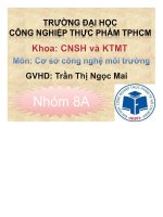 bài thuyết trình bùn hoạt tính - luận văn, đồ án, đề tài tốt nghiệp