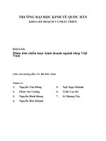 phân tích chiến lược kinh doanh ngành thép việt nam