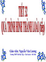thuyết trinh sinh hoc -quá trình hình thành loài