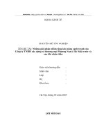 những giải pháp nhằm tăng khả năng cạnh tranh của công ty tnhh xây dựng