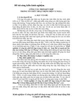 skkn kinh nghiệm về công tác phối kết hợp trong tổ chức các  hoạt đội và ngoài giờ lên lớp của trường tiểu học lê phong