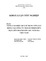 nâng cao hiệu quả sử dụng vốn lưu động tại công ty tnhh liên doanh sơn asc venusia việt nam