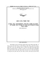 công tác marketing trong kinh doanh lữ hành tại công ty du lịch khách sạn thái bình