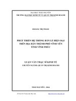 phát triển hệ thống bán lẻ hiện đại trên địa bàn thành phố vĩnh yên tỉnh vĩnh phúc