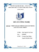 đồ án thiết kế quy trình tách sáp trong dầu nhờn