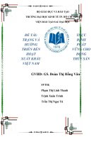 Thực trạng và định hướng phát triển bền vững cho hoạt động xuất khẩu thuỷ sản việt nam