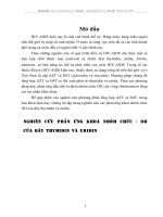 nghiên cứu phản ứng khoá nhóm chức - oh của dãy thymidin và uridin