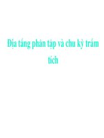 Bài giảng  địa tầng phân tập và chu kỳ trầm tích