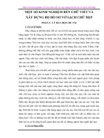 skkn một số kinh nghiệm rèn chữ viết và xây dựng bộ hồ sơ vở sạch chữ đẹp