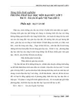 skkn phương pháp dạy học môn đạo đức lớp 5 bài 11 - em yêu tổ quốc việt nam (tiết 1)