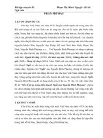 yếu tố kỳ ảo trong tiểu thuyết ngồi của nguyễn bình phương