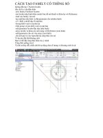 Cách tạo family có thông số