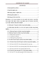 thực trạng tổ chức kế toán nguyên vật liệu với việc nâng cao hiệu quả sử dụng nguyên vật liệu tại công ty xây dựng và đầu tư bạch đằng 6