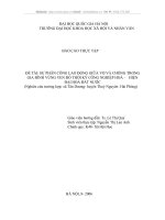 công nghiệp hóa - hiện đại hóa của đất nước nghiên cứu trường hợp xã tân dương- huyện thuỷ nguyên