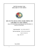 Đồ án ứng dụng công nghệ thông tin cho điện tử viễn thông ứng dụng phần mềm proteus để mô phỏng và khảo sát mạch RLC