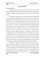 cái tôi trữ tình trong tập thơ những bông hoa không chết của lưu quang vũ