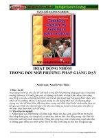 dạy tiếng anh cho tiểu học  bằng hoạt động làm việc trong  nhóm hay cặp